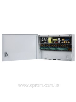 Блок живлення VIA Energy PS-1216/16CH(M) (12 В; 224 Вт) багатоканальний
